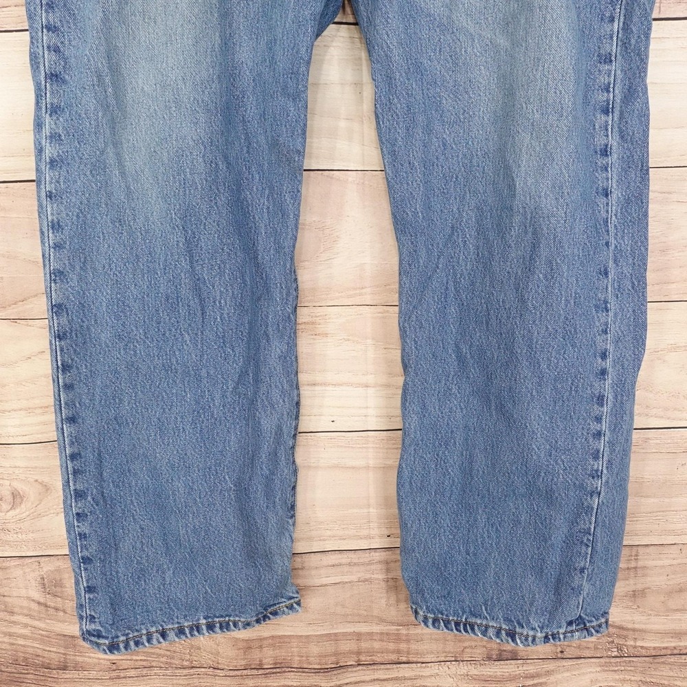 Levis 501 Jeans Mens 38x29 (40x30) Blue Regular Straight Denim Button Fly - Picture 3 of 15